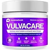 Pharmapulse Vaginal Moisturizer, Vulva Balm Cream, Intimate Skin Care, Menopause Support - Relieves Dryness, Itching, Burning, Redness, Chafing, Odor, Irritation - Estrogen Free 2oz