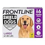 FRONTLINE Shield Flea & Tick Treatment for Large Dogs 41-80 lbs. Count of 6