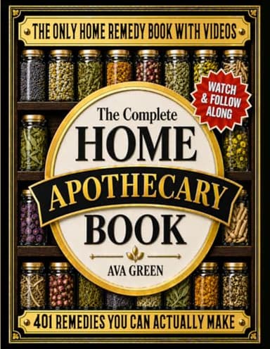 The Complete Home Apothecary Book: 401 Easy, Step-by-Step Herbal Remedies and Powerful Blends to Relieve Pain, Boost Immunity, Improve Sleep, and Restore Balance Naturally