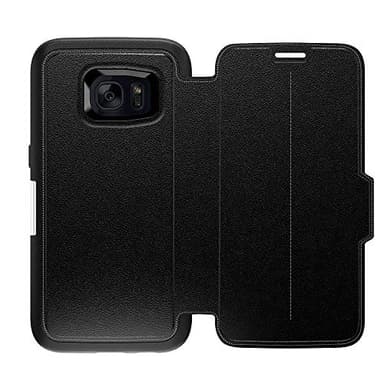OtterBox Strada Series Leather Wallet Case for Samsung Galaxy S7 - Non-Retail Packaging - (Onyx)
