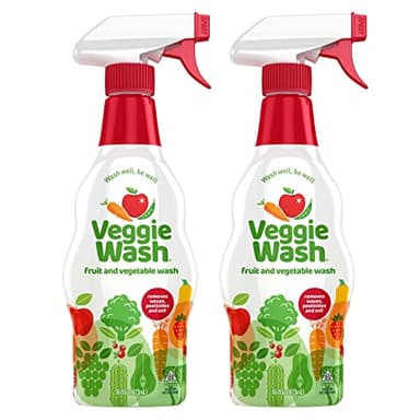 Veggie Wash Fruit & Vegetable Wash, Produce Wash and Cleaner, 16-Fluid Ounce, Pack of 2, Packaging May Vary