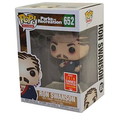 Parks & Recreation Funko POP! TV Ron Swanson Exclusive Vinyl Figure #652