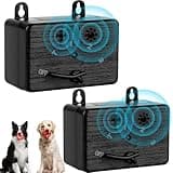 2pck Anti Barking Device, 50 FT Ultrasonic Dog Barking Control Device, Neighbor Dog Silencer, 4 Modes Bark Box, Dog Barking Silencer for Indoor and Outdoor Use, Waterproof Dog Barking Deterrent blackF