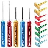 JRready ST5236 Deutsch Pin Extractor Tool for 16#12#20# Solid/Stamped Contacts 10-22 AWG, Terminal Removal Tool Kit with Steel DRK-RT1 for Deutsch DT,DTM,DTP Series Connector 13PCS