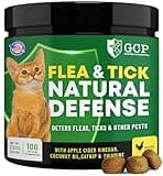 Guardian's Choice Flea and Tick for Cats Chewable Treat - No Harsh Chemicals - 100 Chicken Flavored Treats Pets Brand - Tasty Chews Cats Love - Flea Treat for Cats