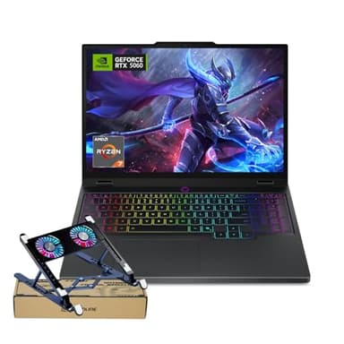Lenovo Legion 5 15AHP10 RTX 5060 Pro Gaming Laptop,15.1 OLED WQXGA(2560 x 1600) 165Hz, AMD Ryzen 7 260(Beats Intel i7-14700), NVIDIA RTX 5060, 32GB DDR5 RAM,1TB SSD, Wi-Fi 7, Bundle PCO Laptop Cooler