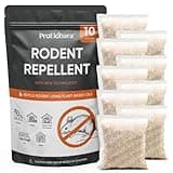 Natural Rodent Repellent Pouches for Mouse: Peppermint Oil Mouse Repellent - Extra Strength Repel Mice for Indoor Use in Car,RV,Boat,Garage,Shed,Cabin - 10 Scent Pouches