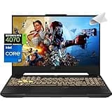 ASUS TUF Gaming Laptop RTX 4070 MUX 140W - i7-13620H - 15.6 FHD IPS Display 100% sRGB - RGB Backlit Keyboard - 64GB RAM - 2TB PCIe SSD - G-SYNC - Webcam - Mouse Pad - 2024