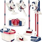 Kids Cleaning Set 12 Piece, Toy Vacuum Cleaner Set for Toddlers Kids Broom and Mop Set Pretend Play Home Cleaning Toys, Toy Kitchen Toddler Cleaning Set is A Great Toy Gifts for Boys & Girls Ages 3+