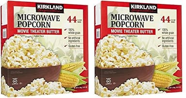 KIRKLAND SIGNATURE lYGTcR Microwave Popcorn, 3.3 oz, 44 Count, 2 Pack