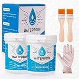 Meuvcol Transparent Waterproof Coating, 21 Oz Invisible Waterproof Agent, Polyurethane Waterproof Sealant Adhesive, Clear Waterproof Glue for Bathroom, Shower, Roofs, Wood, Indoor & Outdoor