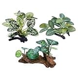M2cbridge Artificial Fish Tank Plants Silk Aquarium Plant Aquatic Water Grass Foreground Decor (3PCS Green Grasses)