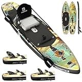 iTAOSTAR Novelty N01LP 11'6" x 35" Inflatable Stand Up Paddle Board with Seat- Stable SUP Board for Adults - Portable Paddleboard for Yoga, Surfing, Fishing - Includes Full Accessories Kit