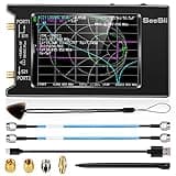 Upgraded NanoVNA 50kHz-6.3GHz Vector Network Analyzer, Seesii 4 inch Antenna Analyzer with MicroSD Slot, Support Data Storage,Measure S Parameters HF VHF UHF SWR Phase Delay Smith Chart