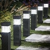 Jyoiat 6 Pack Outdoor Solar Pathway Lights - Solar Landscape Lights Outdoor Walkway Solar Garden Lights for Lawn, Path, Yard Decor (Cool White)