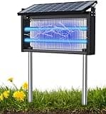 Bug Zapper Outdoor - Mosquito Repellent Outdoor Patio,Solar Bug Zapper for Outdoor Indoor,Waterproof Portable Fly Zapper,High Powered 4500V Mosquito Zappers Killer for Home,Patio,Camping