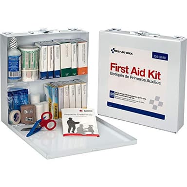 First Aid Only 226-U OSHA Compliant First Aid Kit, 50-Person Emergency First Aid Kit for Business, Home, Car, and Worksites with Color-Coded Unitized Boxes of First Aid Supplies, 191 Pieces
