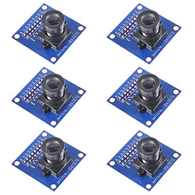 ACEIRMC 6pcs VGA OV7670 640x480 0.3Mega 300KP VGA CMOS Camera Module I2C Compatible with Arduino ARM FPGA