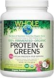 Whole Earth & Sea from Natural Factors, Organic Fermented Protein & Greens, Vegan Whole Food Supplement, Tropical, 1lb 7.3 Oz