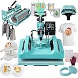 Mstge Heat Press 8 IN 1, Heat Press Machine 15x15 Inch with 30 OZ Tumbler Press, Slide Out T-Shirt Pressing Machine, Swing Away Heat Transfer Machine for T-Shirts, Tumblers Glass Mugs, Hats and Plates