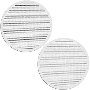 Patelai 2 Pieces Metal Coffee Filters Compatible with AeroPress and Ultra-fine Makers Reusable Stainless Disc Coffee Filters Quality Coated Stainless Steel in Cafe Maker party gifts