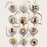 TMAKOTO Hand Embroidery Christmas Ornaments Kit,Christmas Embroidery Kit,Embroidery Kit Christmas Ornaments, Christmas Embroidery Kits for Adults Beginners (12 Pcs Colorful Set)