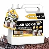 Concentrate Gravel Binder, Makes 42oz Mulch Rock Glue for Landscaping, Strong Pea Gravel Binder for Indoor, Outdoor, Pet-Friendly Bark Landscape Lock Adhesive Spray Easily Holds Rubber, Stone, Pebble