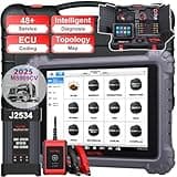Autel MaxiSys MS909CV 2025 Top Heavy Duty Truck Scanner for Semi Commercial Cars, Upgrade of MS908CV with Intelligent Diagnosis, 48+ Services J2534 ECU Reprogramming & Coding Active Test Topology 2.0