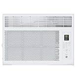 GE Window Air Conditioner Unit, 6,000 BTU for Small Rooms up to 250 sq ft. with Adjustable Fan and Cooling Settings, Perfect for Small Bedroom or Living Room, Easy Install Kit Included, White