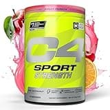 Cellucor C4 Sport Strength Pre Workout Powder - NSF Certified for Sport - Beta-Alanine, Creatine, 200mg Caffeine - Sugar Free Energy Supplement for Men & Women - Fruit Punch, 20 Servings