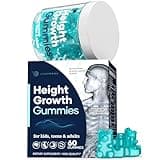 Height Growth Gummies Multivitamins, Natural Height Increase Supplement with Calcium, Zinc, K2 D3, Magnesium, Bone Strength Density Support, Grow Taller Gummies for Adults, Kids, Bone Support Complex