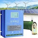 RoyceBee 20000W Wind Solar Hybrid MPPT Charge Controller with Dump Load 10000w Wind Turbine Generator 10000W Solar Panel 12V 24V 48V Auto Regulator,12V