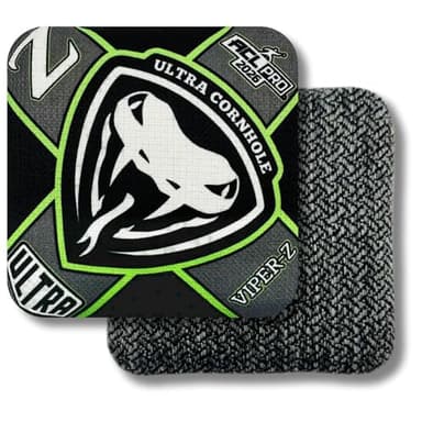 Ultra Cornhole Bags Viper-Z Cornhole Bag Set - ACL Approved (Black and Lime)