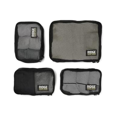The Ridge Packing Cubes 4 pcs - Black