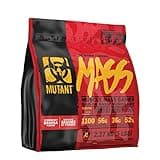MUTANT MASS Weight Gainer Protein Powder with a Whey Isolate, Concentrate, and Casein Protein Blend, For High-Calorie Workout Shakes, Smoothies and Drinks, (2.27 Kg), Strawberry Banana