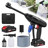 Kusakyo Cordless Pressure Washer Battery Powered,24VH Cordless Power Washer Gun,18000 mAh Battery Operated Pressure Washer,980PSI Power Washer for Car,Suitable for Cleaning courtyards and Cars