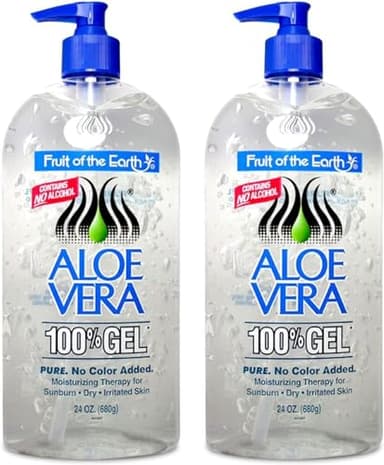 Fruit Of The Earth Aloe Vera 100% Gel 24 oz (2 pack)