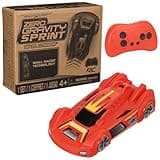 Air Hogs, Zero Gravity Sprint RC Car Wall Climber, Red USB Micro B Rechargeable Indoor Wall Racer, Over 4-Inches, Kids Toys for Kids Ages 4 and up