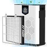 DAYETTE Air Purifiers for Home with H14 Hepa Filters, Air Purifiers for Home Large Room with Washable PreFilters Up to 3000 Ft², Double Air Intake, Air Quality Monitor, 22dB Sleep Mode for Bedroom