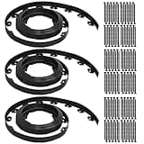 Gardzen 1.5" x 100' Landscape Edging Kit, Garden Edging Coil Comes with 120 Pcs Spikes, No Dig Lawn Border Design