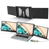 Alecewey P2 Triple Portable Monitor for Laptop Screen Extender Dual 12 Inch FHD 1080P IPS Display USB-A/Type-C/HDMI/Speakers for 13-16 Inch Notebook Computer Mac Windows Phone