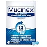 Mucinex Chest Congestion, Expectorant 12 Hour Extended Release Tablets, 20ct, 600mg Guaifenesin with Extended Relief of Chest Congestion Caused by Excess Mucus. Thins and Loosens Mucus