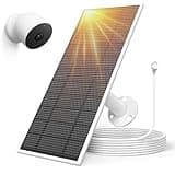 Solar Panel for Google Nest Camera Outdoor or Indoor(Battery Version), 5V 5W Solar Power Charger with 13Ft Cable- Special Made for Google Nest Cam