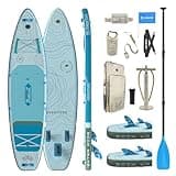 iTAOSTAR A02F 35" Extra Wide Paddle Board, Stand Up Paddle Board, Stable Wide Inflatable Paddle Boards for Adults/Family/Youth of All Skill Levels