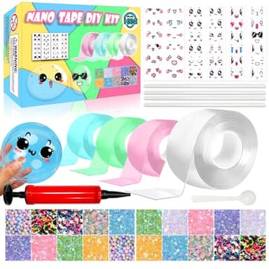 Nano Tape Bubble Kit, Nano Double Sided Adhesive Tape Bubbles, 4Pcs Nano Tape Toys Kit for Boys and Girls Party Favors and Kids Craft for Kids Ages 6-12