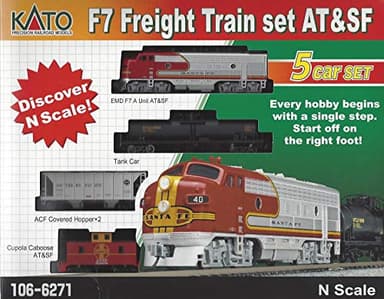 N F7 Freight Train Set at&SF 5-Unit Set