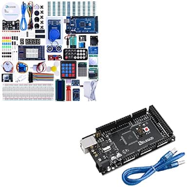 ELEGOO Mega R3 Project Ultimate Starter Kit & MEGA R3 Board (Arduino Compatible, 2560-16AU, 16u2, 200+ Components, 33 Projects, USB)