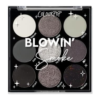 ColourPop Blowin' Smoke Eyeshadow Palette - Silver & Smokey Eye Eyeshadow Palette with Metallic & Matte Finishes - High-Pigment Eye Makeup with Long-Wearing Formula (0.3 oz)