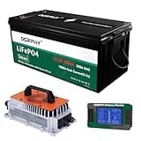 OGRPHY 48V Lithium Battery with Onboard 18A LiFePO4 Battery Charger & 200A BMS, 5.12kWh 48V Lithium Golf Cart Battery with 10.24kW Output, 1000A Peak Current for Golf Cart, Trolling