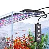 SEAOURA 24/7 Mode LED Aquarium Light for Plants - Sunrise to Moonlight, 7 Colors, Adjustable Timer/Brightness, 42W for 48-54 inch Tank